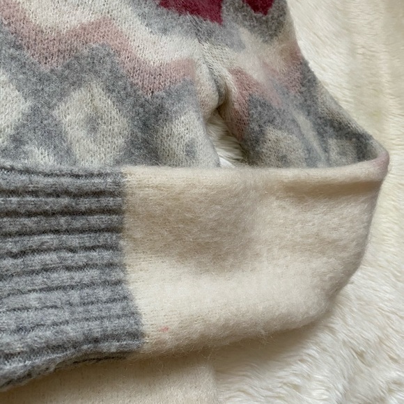 Anthropologie Sleeping on Snow Mohair Floral Double Time Cardigan, Size L - Picture 6 of 10